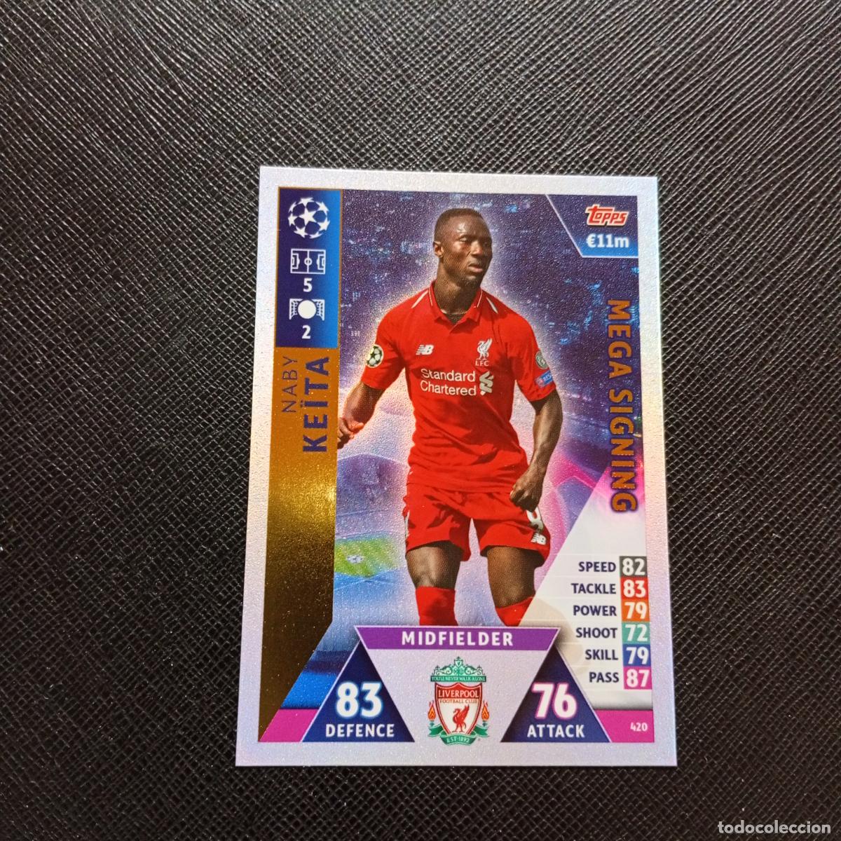 Cromos de Futebol: 420 KEITA LIVERPOOL TOPPS MATCH ATTAX 2018 2019 FUTBOL 18 19 - (MD2002-2) PG34