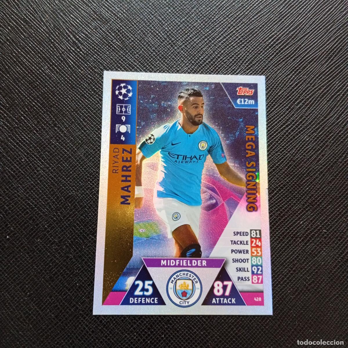 Cromos de Futebol: 428 MAHREZ MANCHESTER UNITED TOPPS MATCH ATTAX 2018 2019 FUTBOL 18 19 - (MD2002-2) PG34