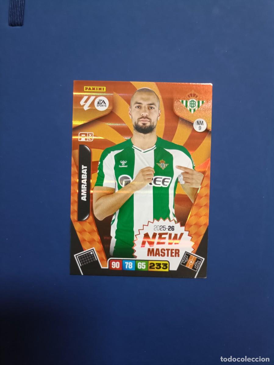 Cromos de Futebol: NM4 Amrabat new master Adrenalyn XL 25 26 Real Betis Balompi&eacute; panini 2025 2026