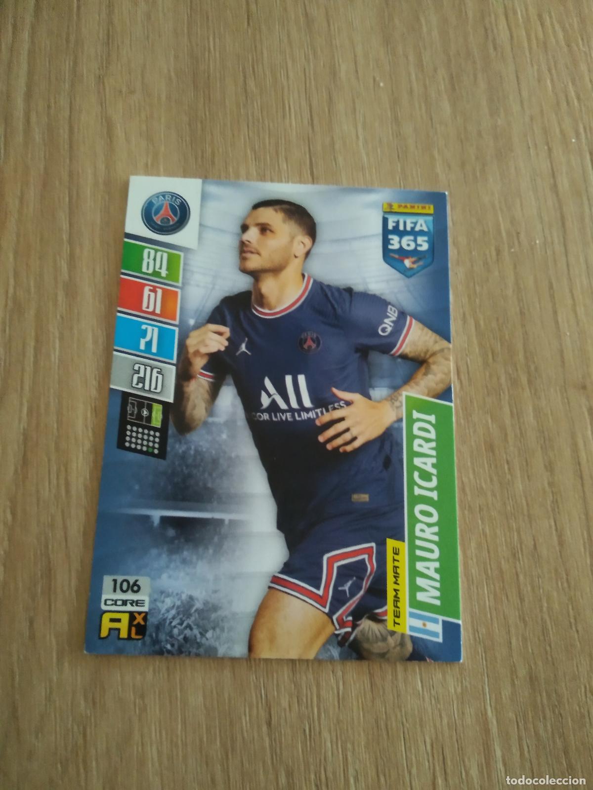 Cromos de Futebol: 106 ICARDI PARIS SAINT GERMAIN CROMO FUTBOL PANINI ADRENALYN 21-22 FIFA 365 2021-2022