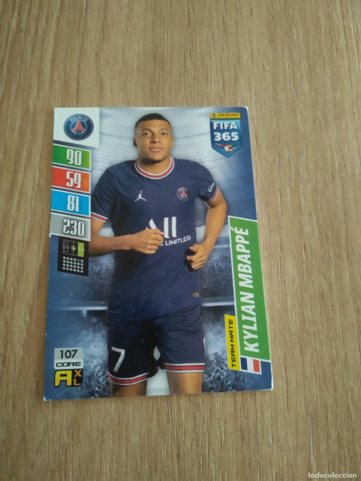 Cromos de F&uacute;tbol: 107 MBAPPE PARIS SAINT GERMAIN CROMO FUTBOL PANINI ADRENALYN 21-22 FIFA 365 2021-2022
