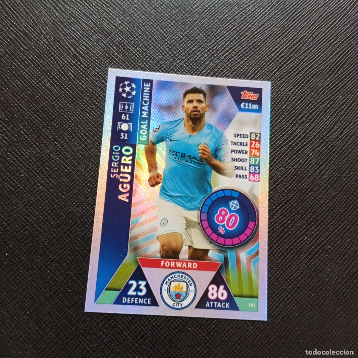 Cromos de Futebol: 161 AGUERO MACHESTER UNITED TOPPS MATCH ATTAX 2018 2019 FUTBOL 18 19 - (MD2002-2) PG35