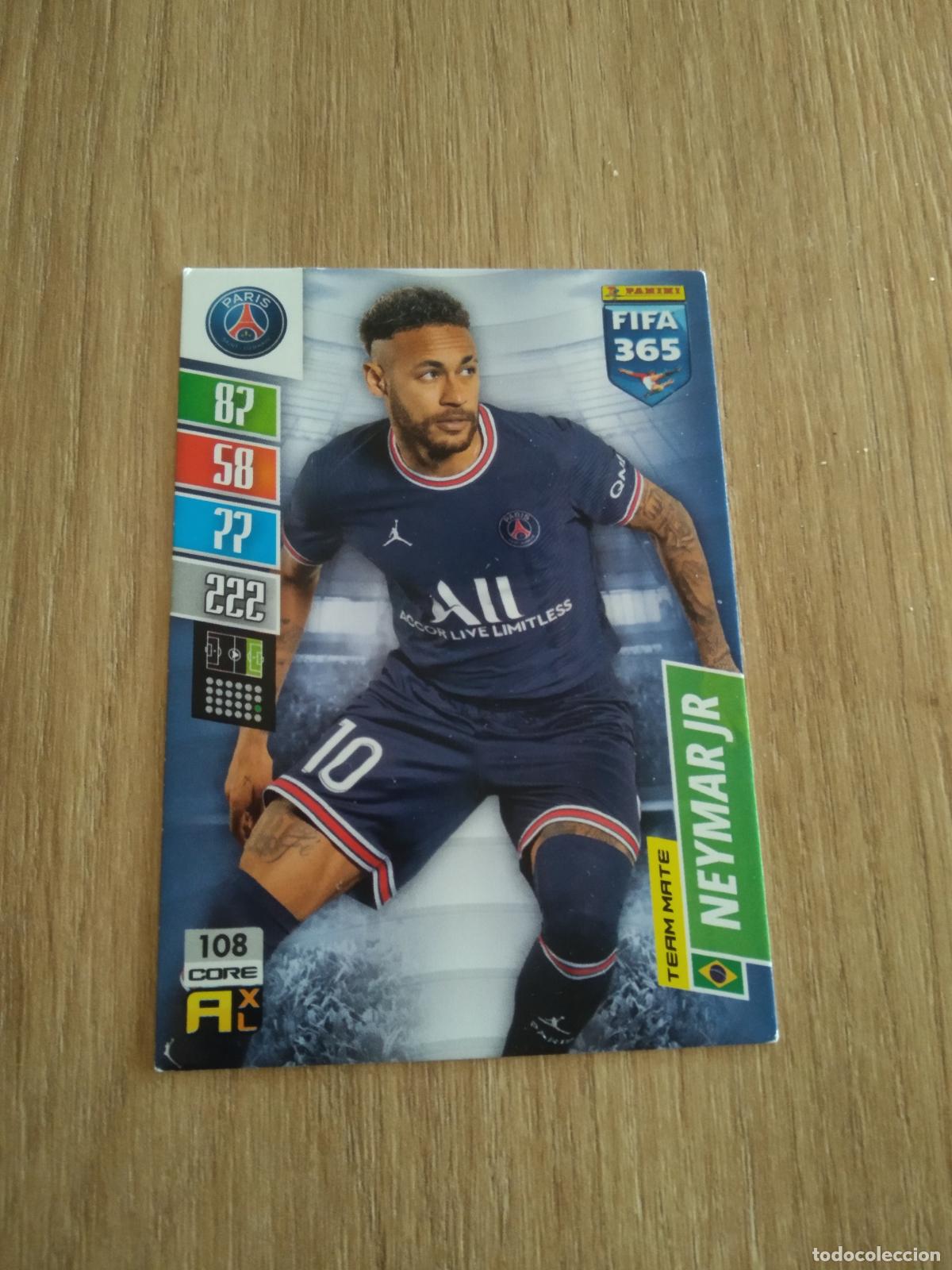 Fu&szlig;ball-Sticker: 108 NEYMAR PARIS SAINT GERMAIN CROMO FUTBOL PANINI ADRENALYN 21-22 FIFA 365 2021-2022