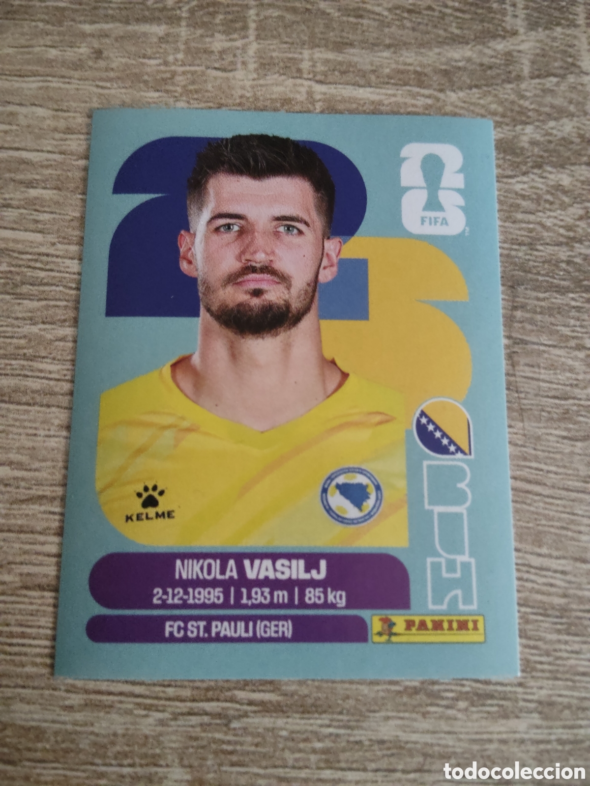 Fu&szlig;ball-Sticker: Panini mundial 2026 BIH 2 Nikola Vasilj Bosnia Herzegovina