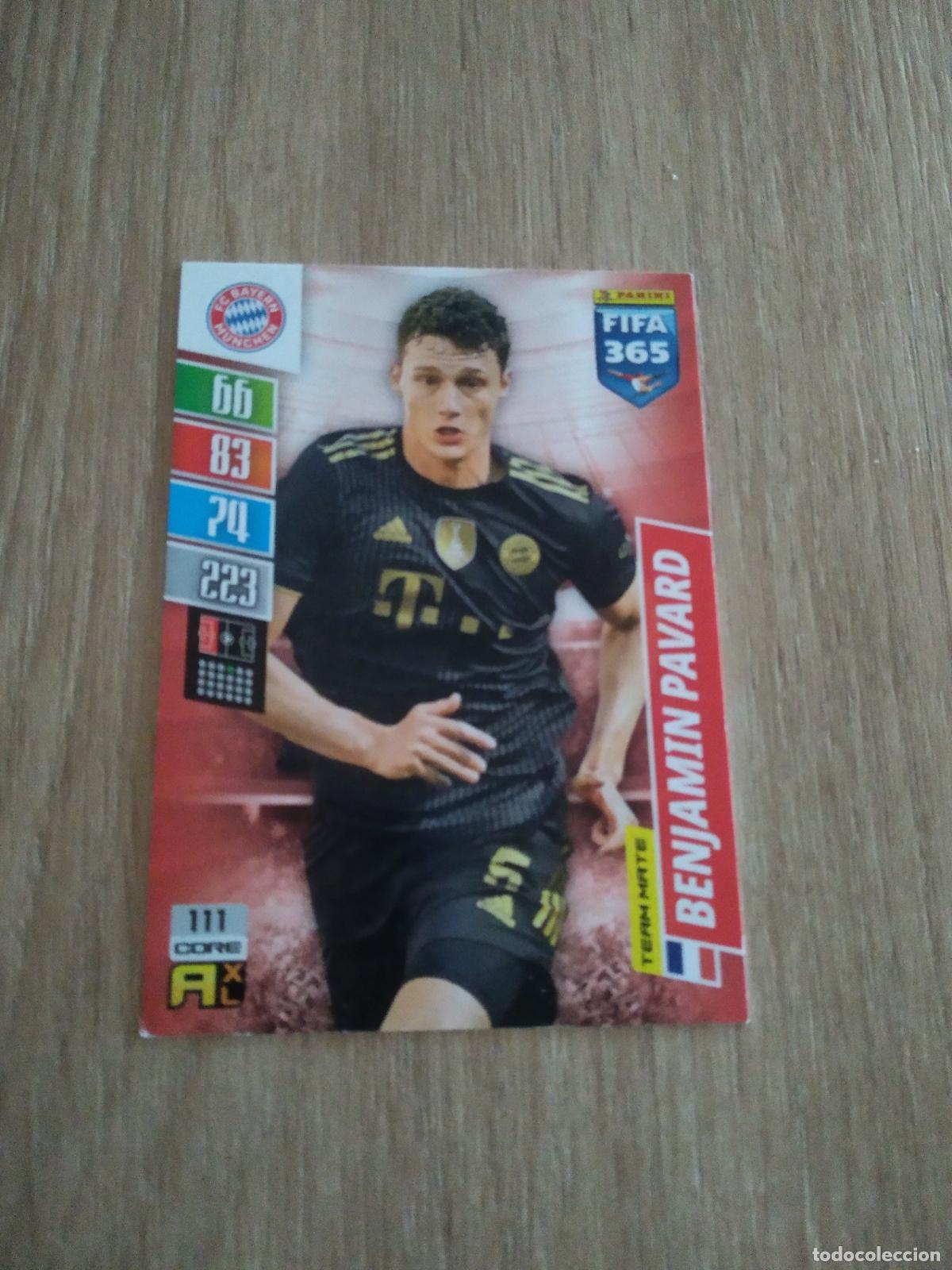 Fu&szlig;ball-Sticker: 111 PAVARD BAYERN MUNICH CROMO FUTBOL PANINI ADRENALYN 21-22 FIFA 365 2021-2022