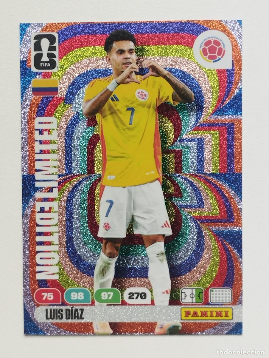 Fu&szlig;ball-Sticker: CROMO CARD ADRENALYN MUNDIAL WORLD CUP LIMITED EDITION 2026 LUIS DIAZ COLOMBIA