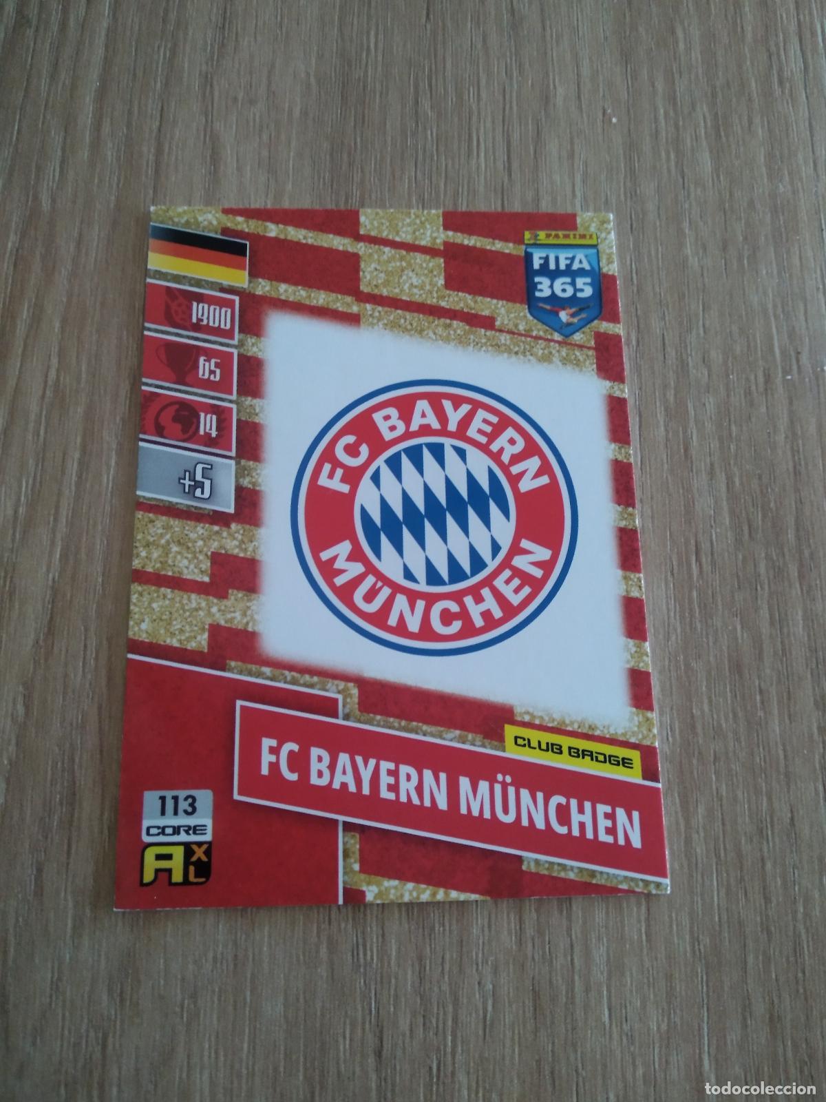 Fu&szlig;ball-Sticker: 113 ESCUDO BAYERN MUNICH CROMO FUTBOL PANINI ADRENALYN 21-22 FIFA 365 2021-2022