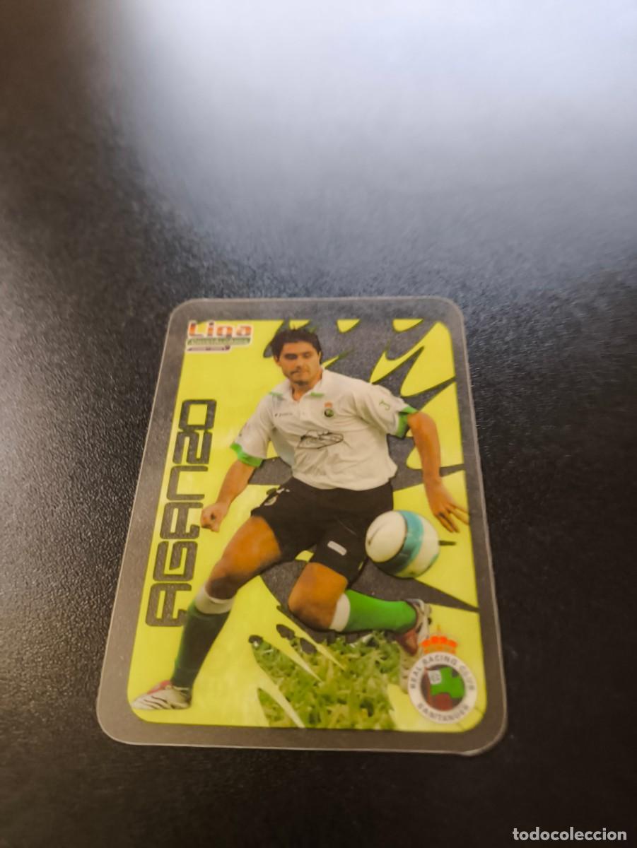 Fu&szlig;ball-Sticker: 302 Aganzo RACING DE SANTANDER LIGA MUNDICROMO CRYSTALCARDS 2006 2007 06 07 NO PANINI ESTE