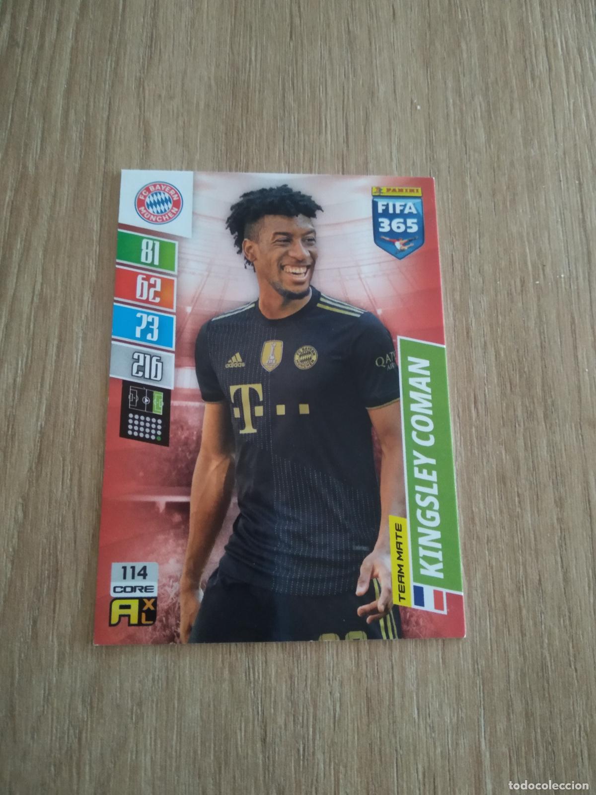 Fu&szlig;ball-Sticker: 114 COMAN BAYERN MUNICH CROMO FUTBOL PANINI ADRENALYN 21-22 FIFA 365 2021-2022