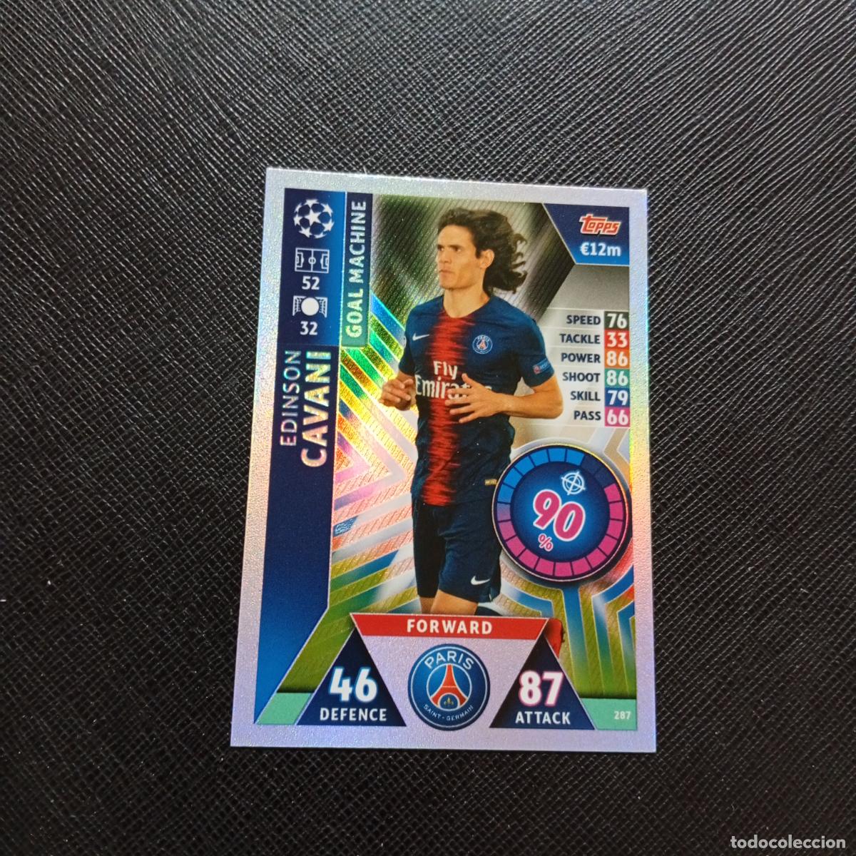 Fu&szlig;ball-Sticker: 287 CAVANI PSG TOPPS MATCH ATTAX 2018 2019 FUTBOL 18 19 - (MD2002-2) PG35