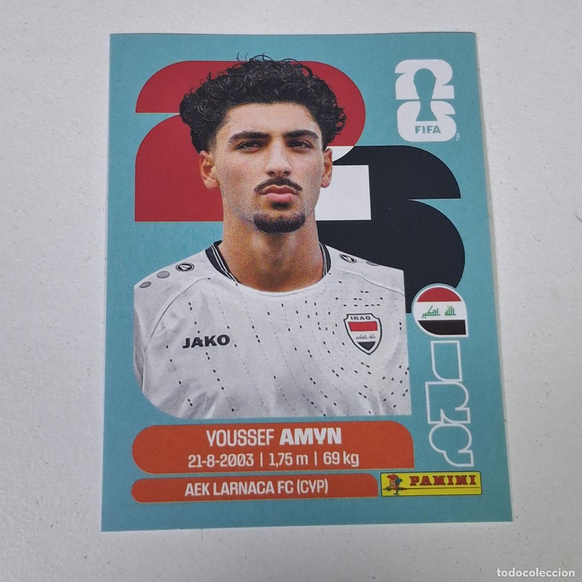 Cromos de F&uacute;tbol: B9 IRQ14 YOUSSEF AMYN 14 IRAQ IRQ MUNDIAL FIFA WORLD CUP 2026 STICKER PANINI