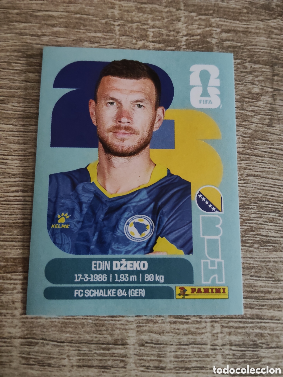 Cromos de F&uacute;tbol: Panini mundial 2026 BIH 18 Edin Dzeko Bosnia Herzegovina