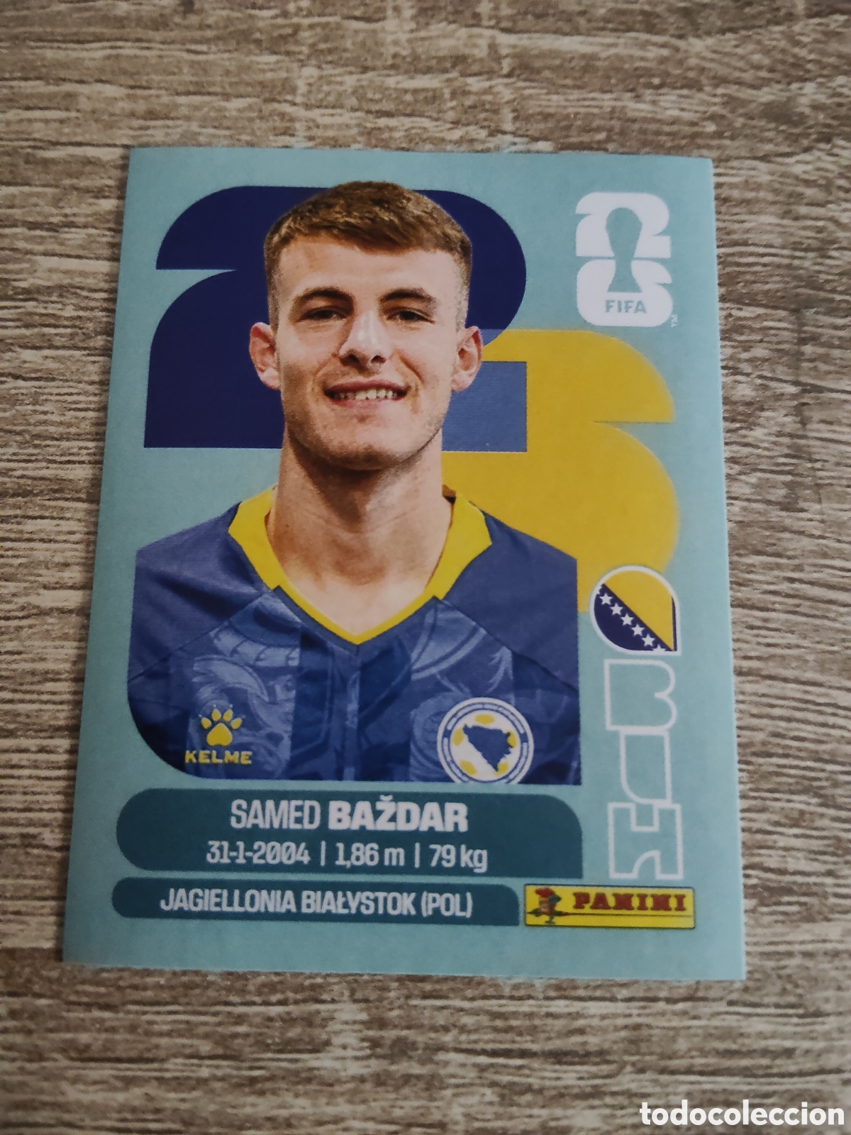 Cromos de F&uacute;tbol: Panini mundial 2026 BIH 19 Samed Bazdar Bosnia Herzegovina