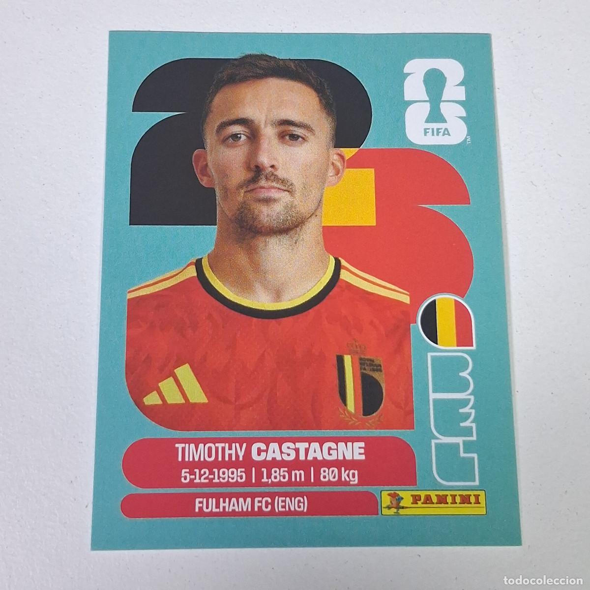 Cartes &agrave; collectionner de Football: B9 BEL4 TIMOTHY CASTAGNE 4 B&Eacute;LGICA BELGIUM BEL MUNDIAL FIFA WORLD CUP 2026 STICKER PANINI