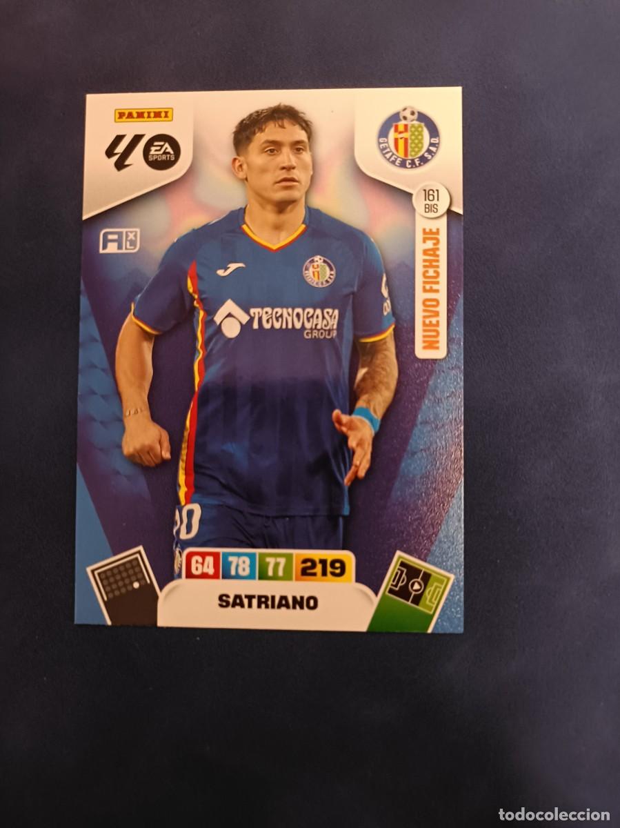 Cromos de F&uacute;tbol: 161 bis nuevo fichaje Satriano Adrenalyn XL 25 26 Getafe panini 2025 2026