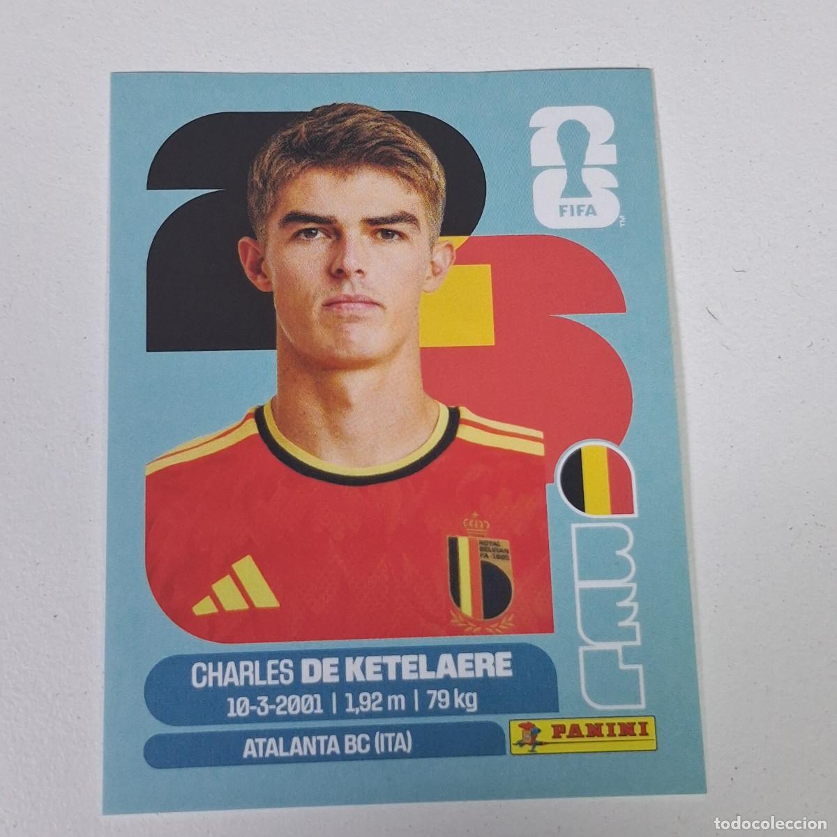 Fu&szlig;ball-Sticker: B9 BEL17 CHARLES DE KETELAERE 17 B&Eacute;LGICA BELGIUM BEL MUNDIAL FIFA WORLD CUP 2026 STICKER PANINI