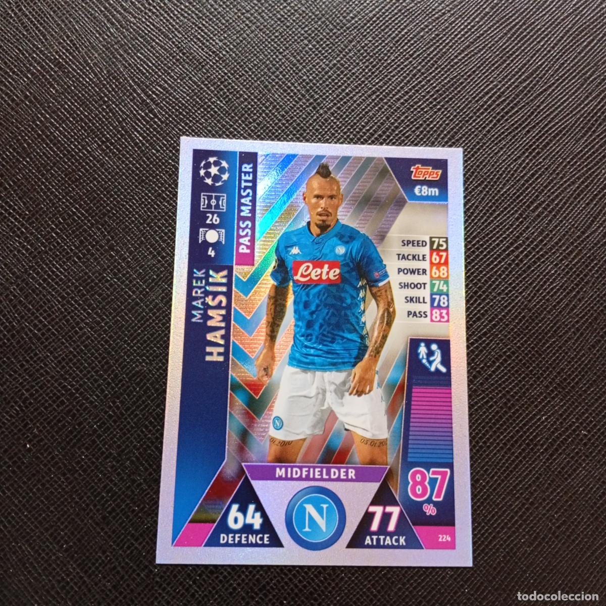 Fu&szlig;ball-Sticker: 224 HAMSIK NAPOLES TOPPS MATCH ATTAX 2018 2019 FUTBOL 18 19 - (MD2002-2) PG37