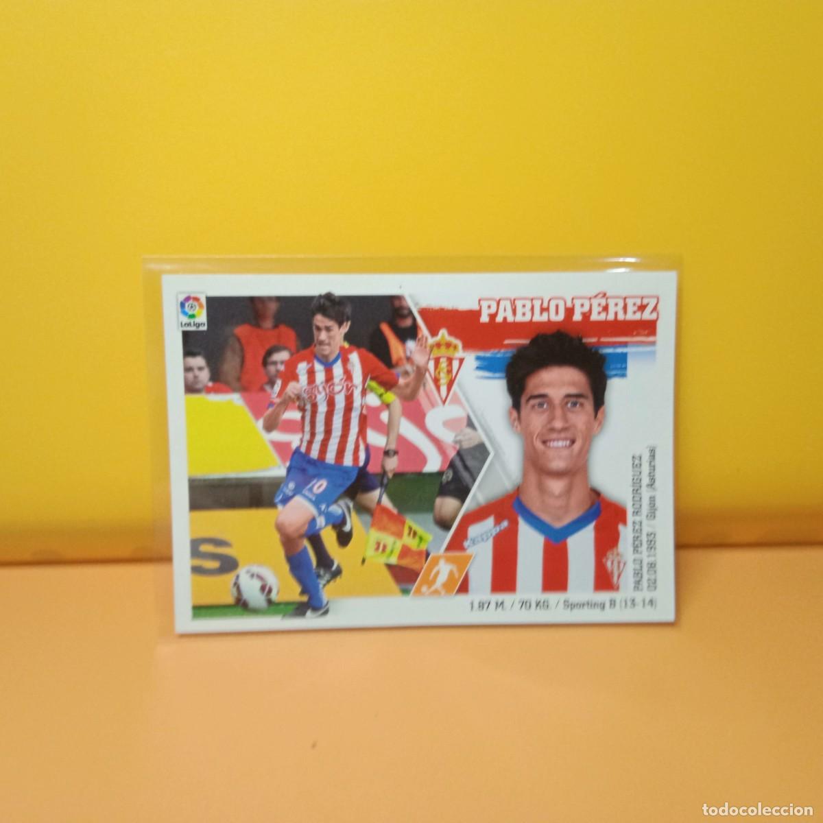 Fu&szlig;ball-Sticker: EDICIONES ESTE 2015 2016 15 16 SPORTING DE GIJ&Oacute;N PABLO P&Eacute;REZ 15
