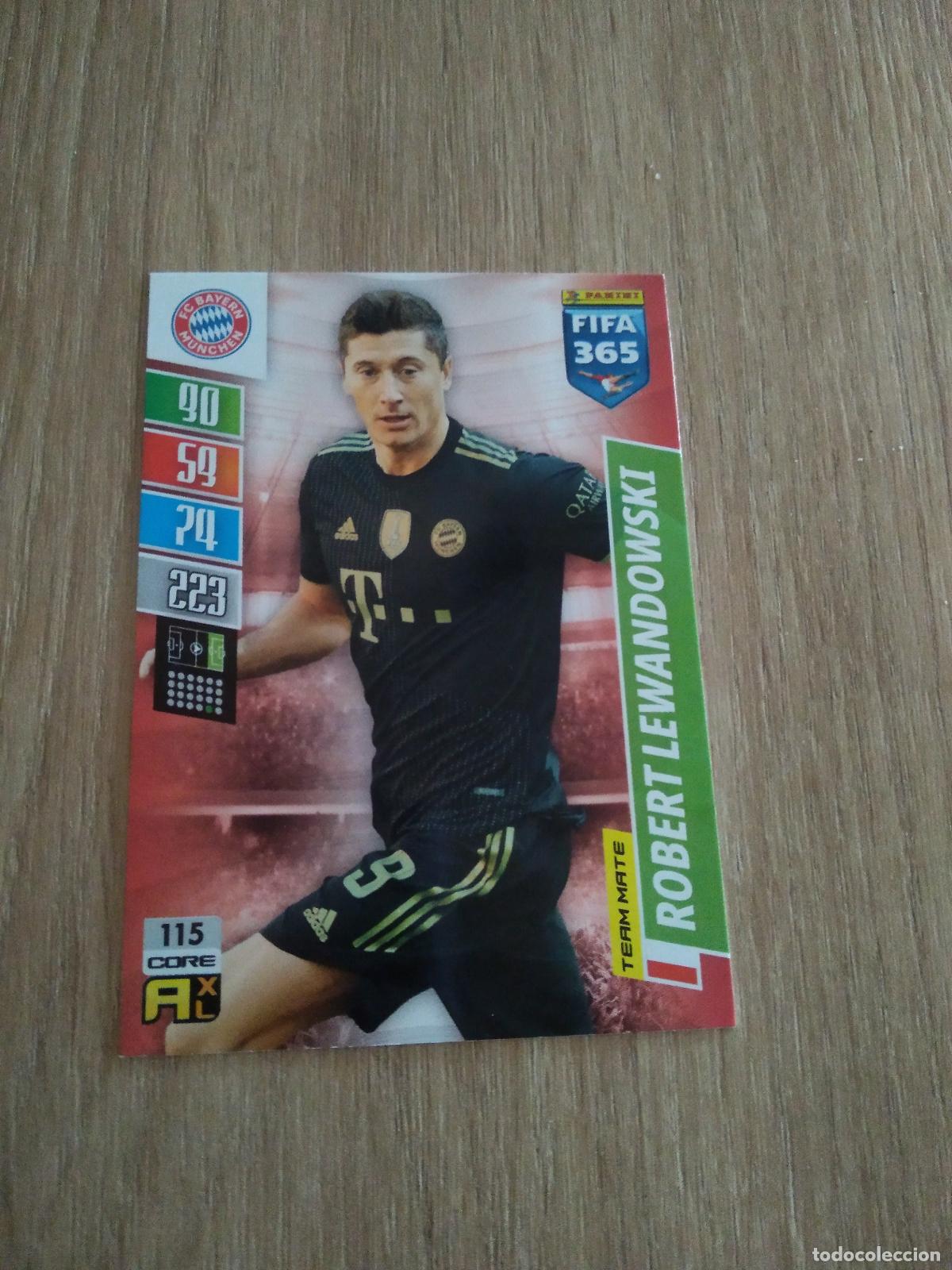 Fu&szlig;ball-Sticker: 115 LEWANDOWSKI BAYERN MUNICH CROMO FUTBOL PANINI ADRENALYN 21-22 FIFA 365 2021-2022