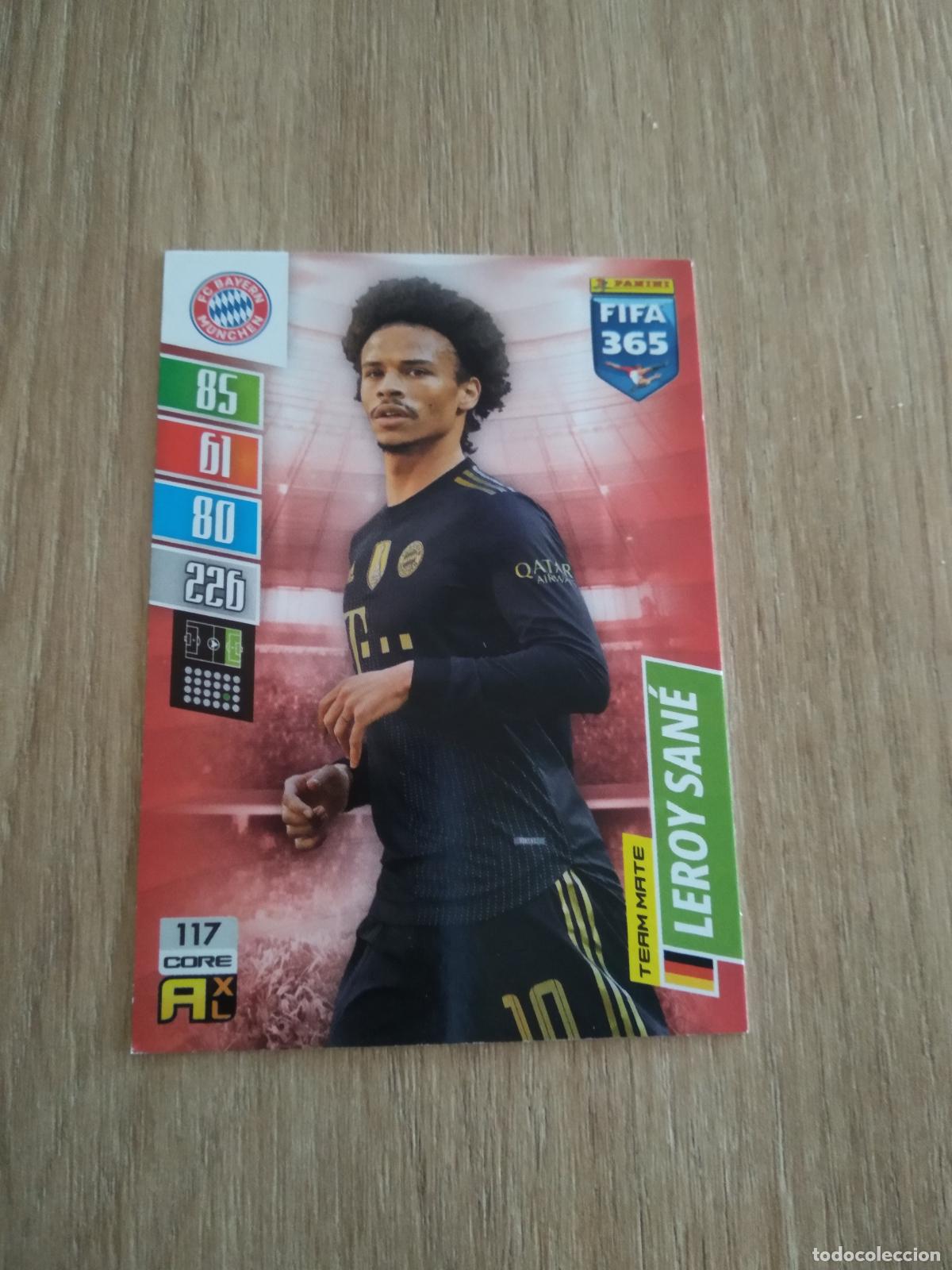Cromos de Futebol: 117 LEROY SANE BAYERN MUNICH CROMO FUTBOL PANINI ADRENALYN 21-22 FIFA 365 2021-2022