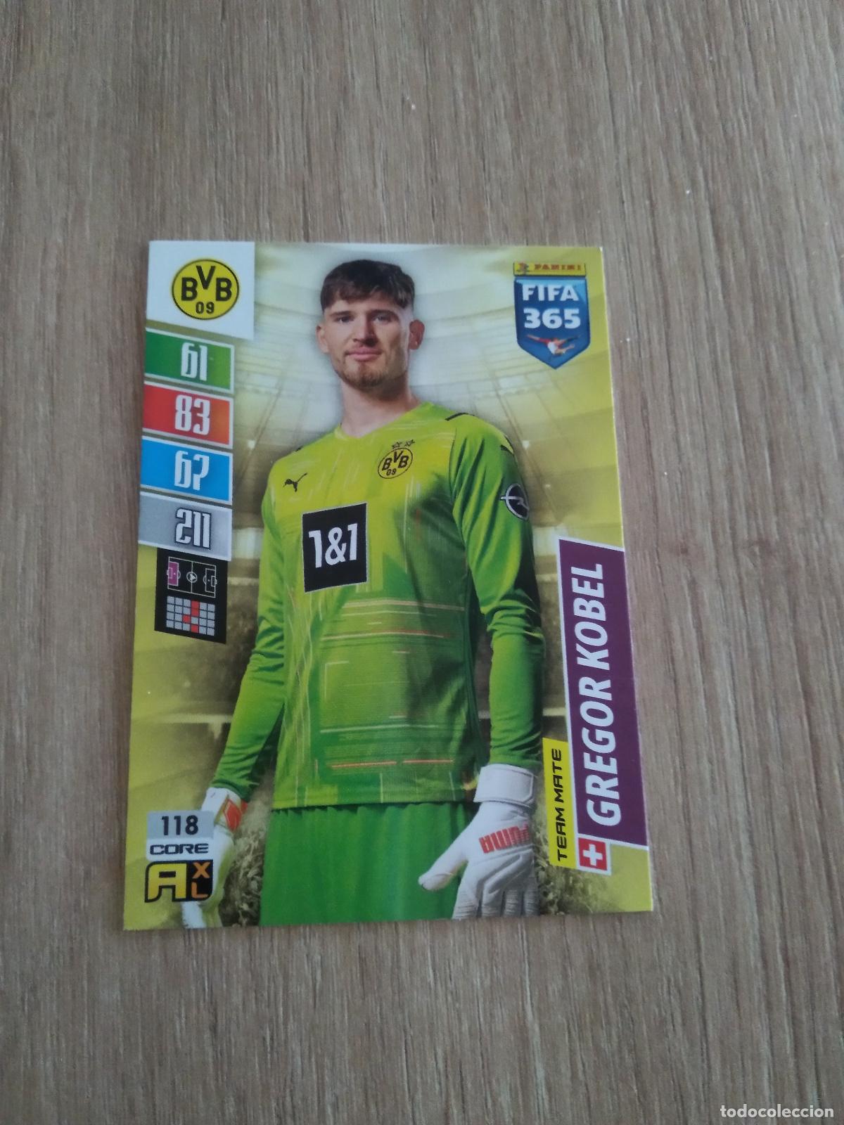 Cromos de Futebol: 118 GREGOR KOBEL BORUSSIA DORTMUND CROMO FUTBOL PANINI ADRENALYN 21-22 FIFA 365 2021-2022