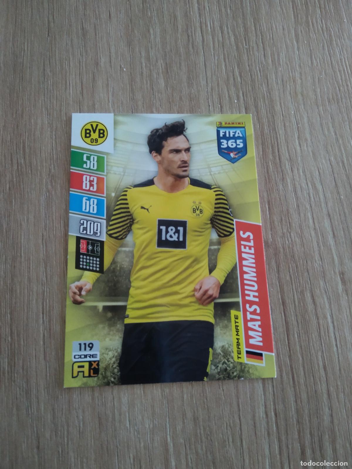 Cromos de Futebol: 119 HUMMELS BORUSSIA DORTMUND CROMO FUTBOL PANINI ADRENALYN 21-22 FIFA 365 2021-2022