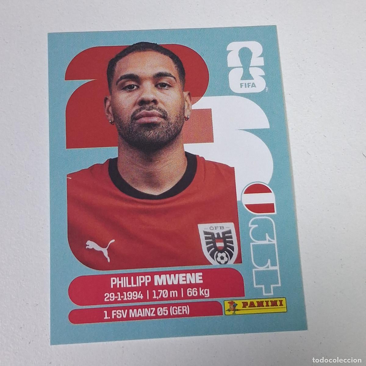 Football Stickers: B9 AUT8 PHILLIPP MWENE 8 AUSTRIA AUT MUNDIAL FIFA WORLD CUP 2026 STICKER PANINI