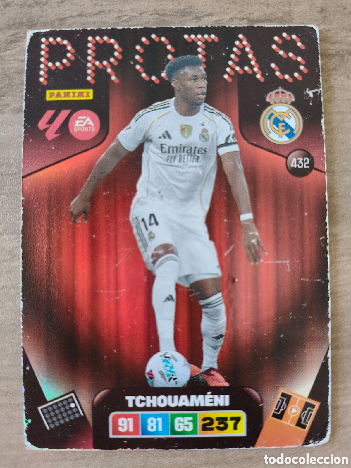 Football Stickers: Protas Tchouameni 432 Real Madrid Adrenalyn XL Liga 25 26