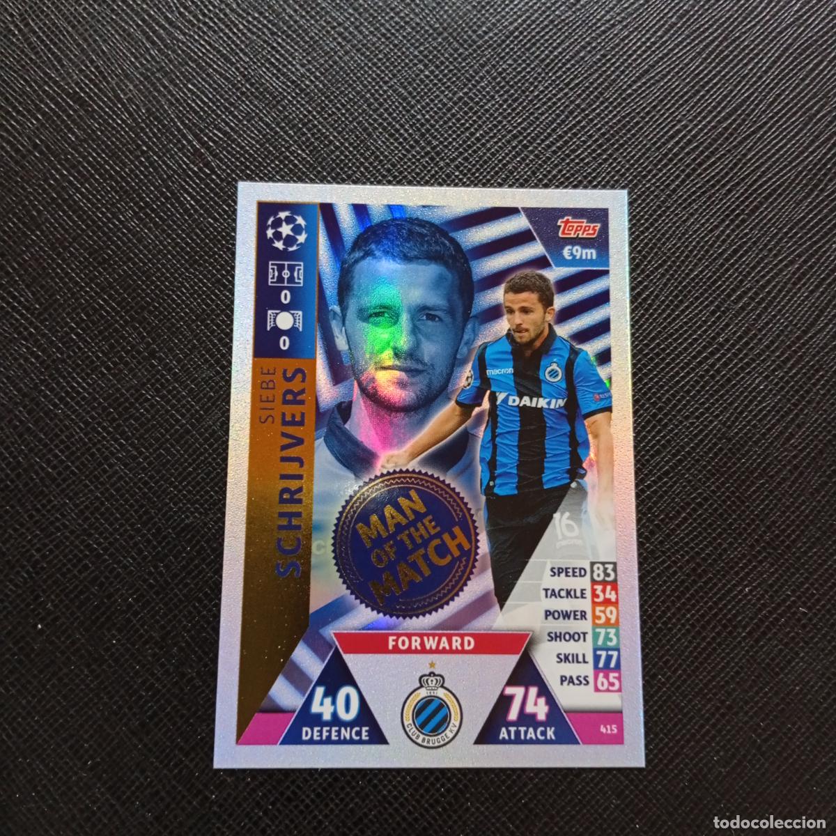 Cromos de F&uacute;tbol: 415 SCHRIJVERS INTER MILAN TOPPS MATCH ATTAX 2018 2019 FUTBOL 18 19 - (MD2002-2) PG38