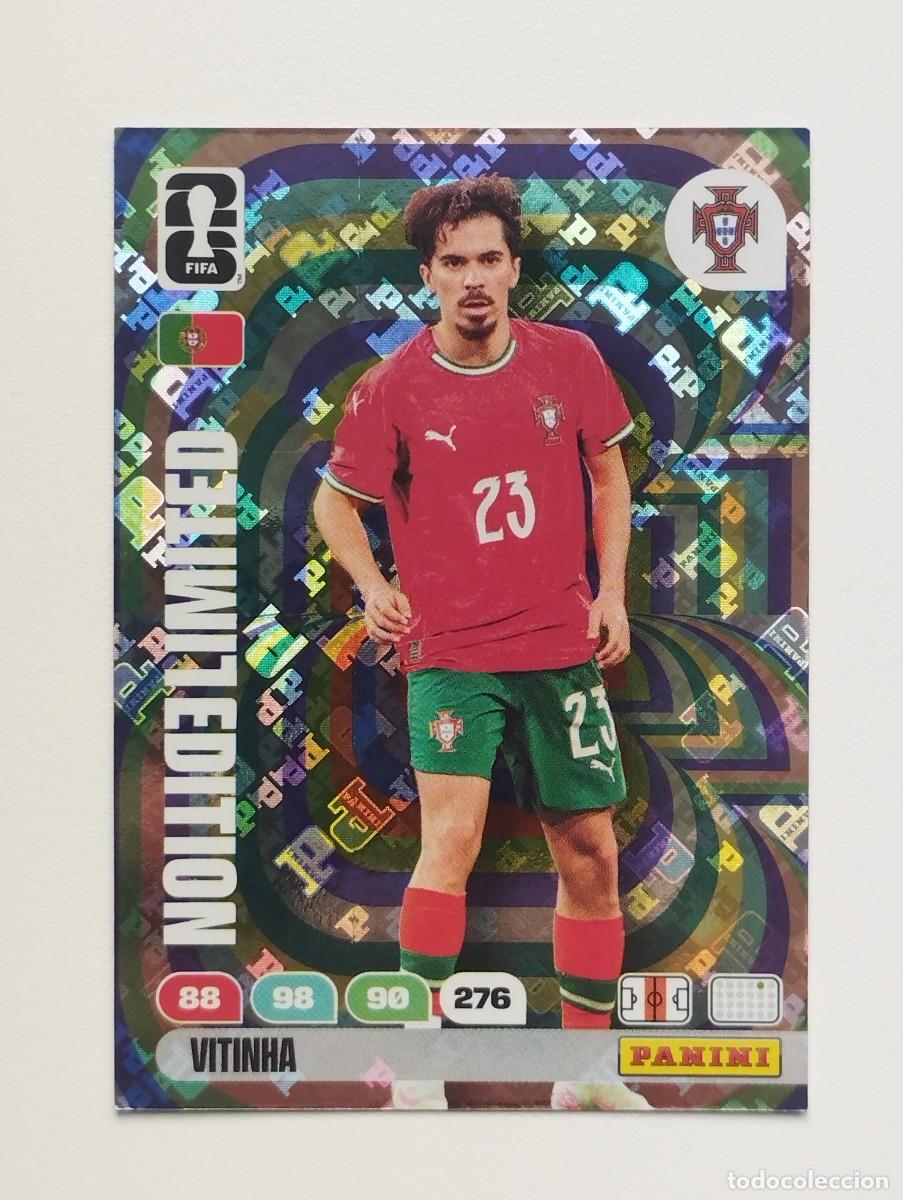 Cartes &agrave; collectionner de Football: CROMO CARD ADRENALYN MUNDIAL WORLD CUP 2026 LIMITED EDITION HOLO VITINHA PORTUGAL