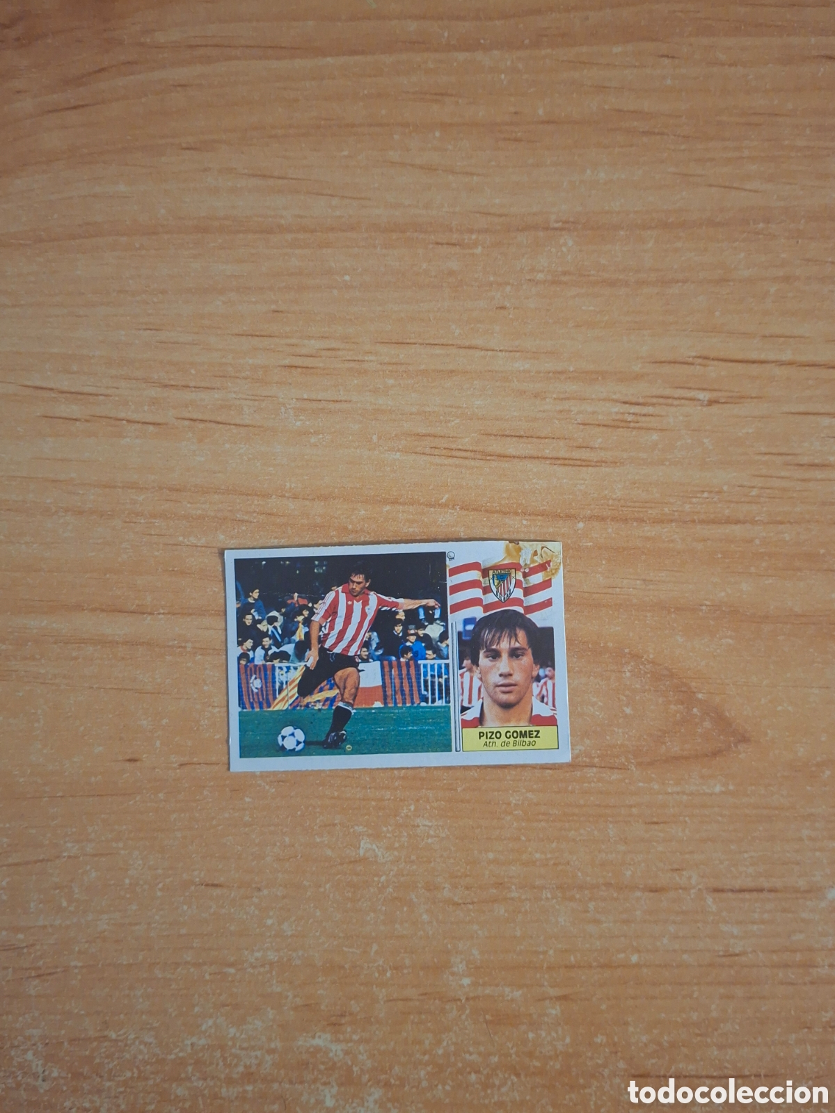 Fu&szlig;ball-Sticker: Este 86 87 pizo G&oacute;mez Bilbao mancha pegamento coloca despegado ver fotos