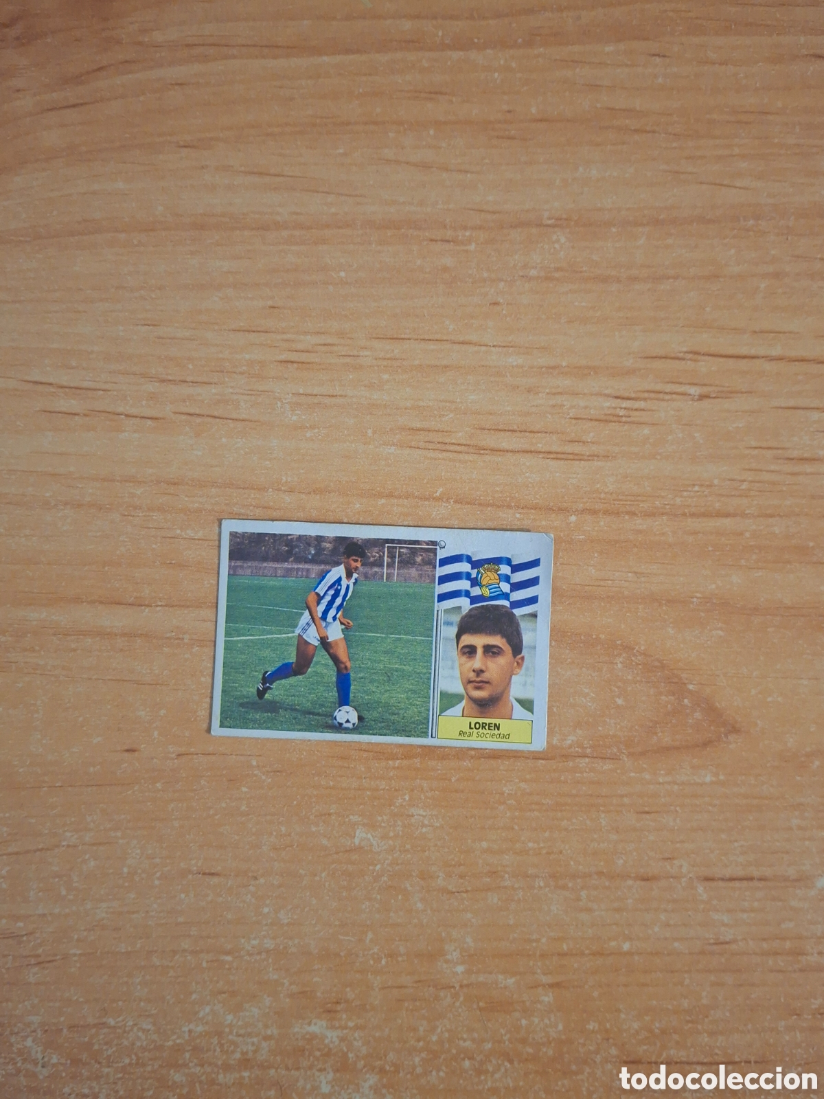 Fu&szlig;ball-Sticker: Este 86 87 loren real sociedad baja despegado ver fotos