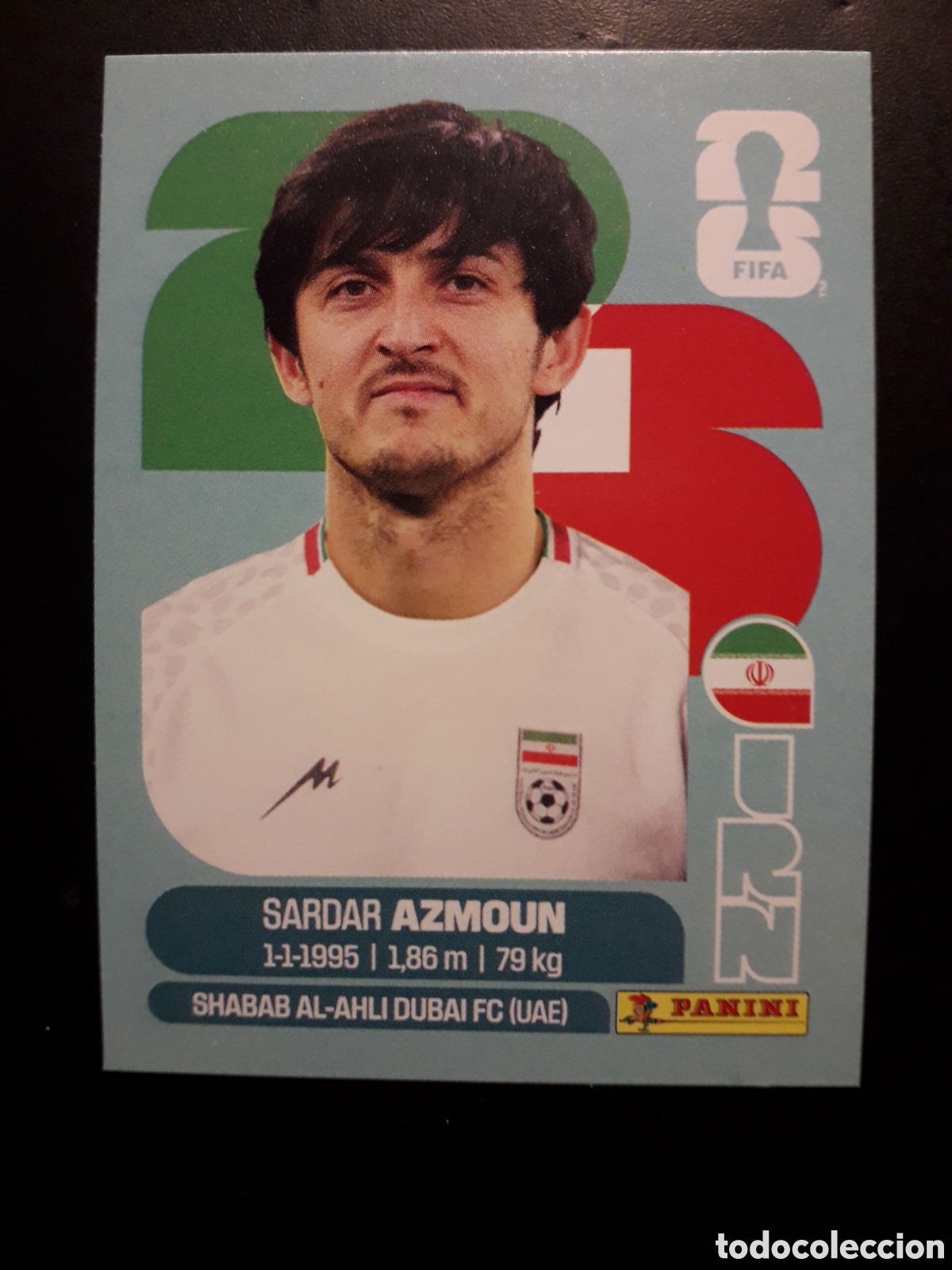 Cromos de Futebol: AZMOUN IR&Aacute;N IRN 17 MUNDIAL F&Uacute;TBOL 2026 FIFA WORLD CUP PANINI SIN PEGAR PEDIDO M&Iacute;NIMO 3&euro;