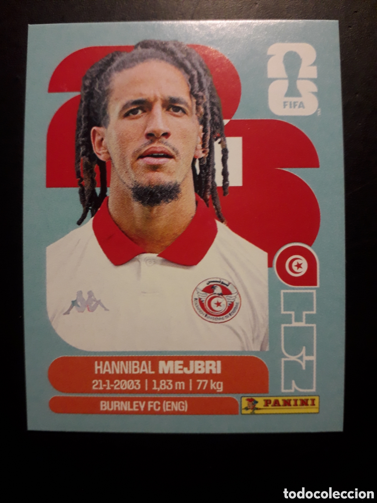 Cromos de F&uacute;tbol: MEJBRI T&Uacute;NEZ TUN 14 MUNDIAL F&Uacute;TBOL 2026 FIFA WORLD CUP PANINI SIN PEGAR PEDIDO M&Iacute;NIMO 3&euro;