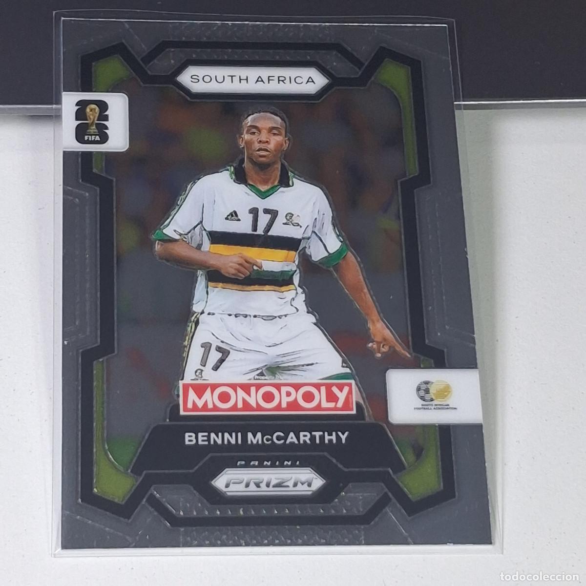 Cromos de F&uacute;tbol: B10 80 BENNI MCCARTHY SUDAFRICA FIFA WORLD CUP 2026 PANINI PRIZM MONOPOLY COLECCI&Oacute;N ALBUM MUNDIAL
