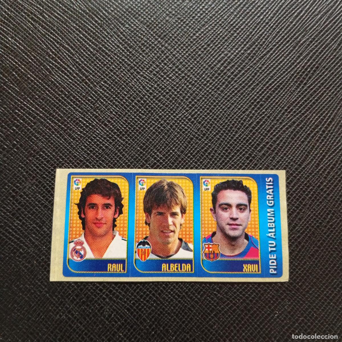 Cromos de F&uacute;tbol: RAUL ALBELDA XAVI CHICLE LIGA 2004 2005 CROMO 04 05 - SIN PEGAR - A101 PG37