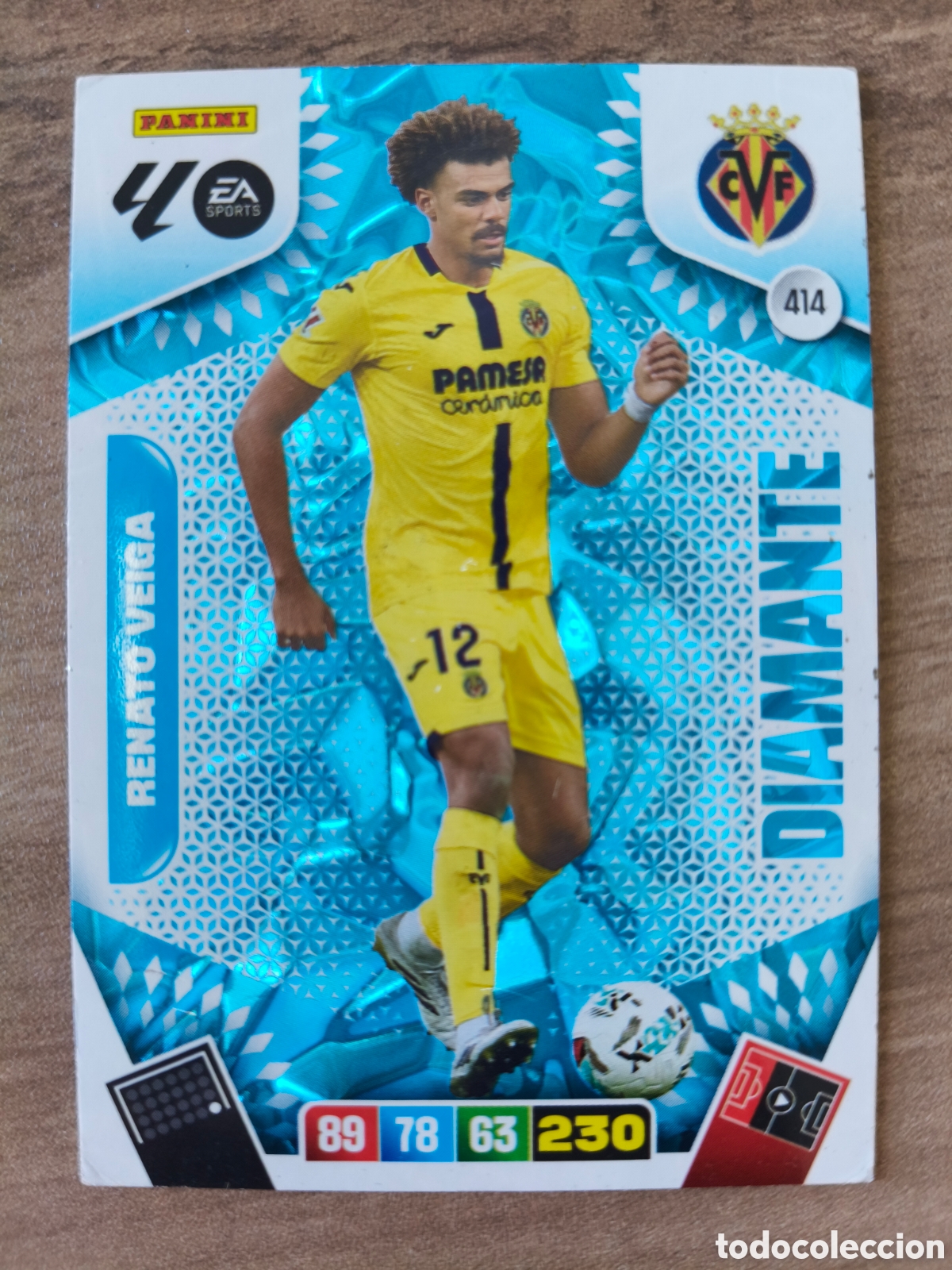 Cromos de F&uacute;tbol: Diamante Renato Veiga 414 Villarreal Adrenalyn XL Liga 25 26