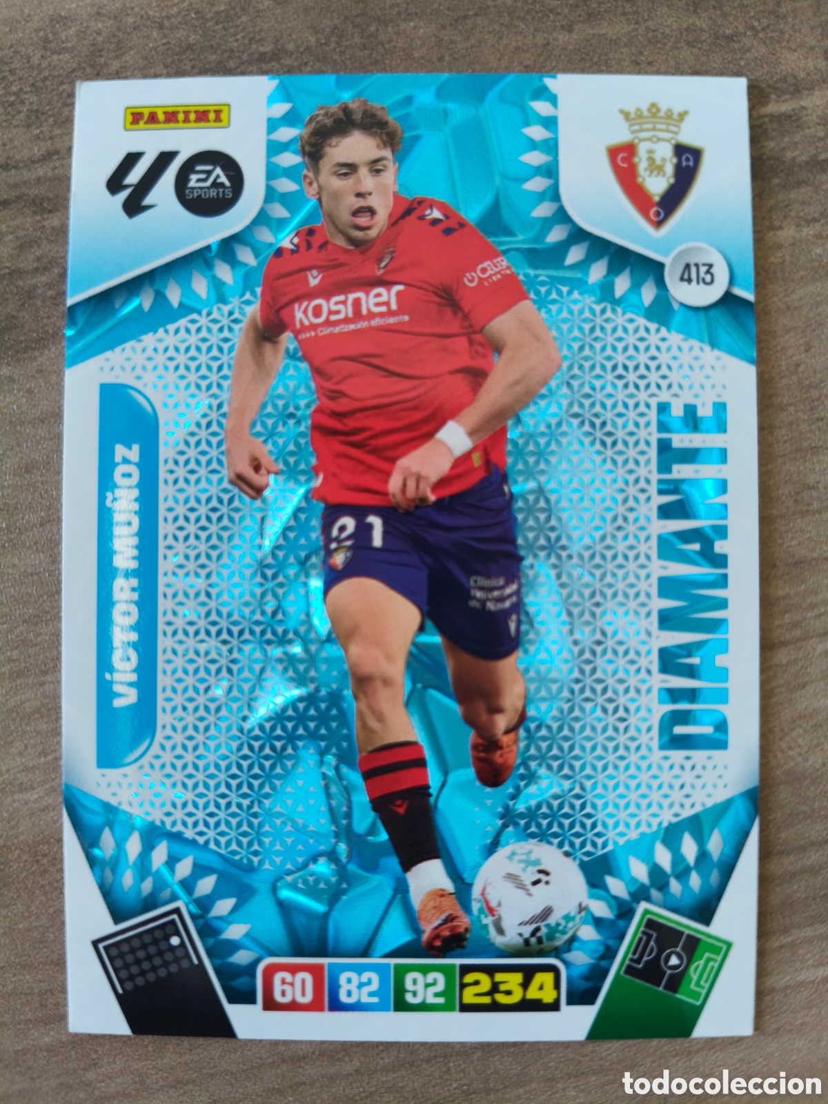 Cromos de F&uacute;tbol: Diamante Victor Mu&ntilde;oz 413 Osasuna Adrenalyn XL Liga 25 26