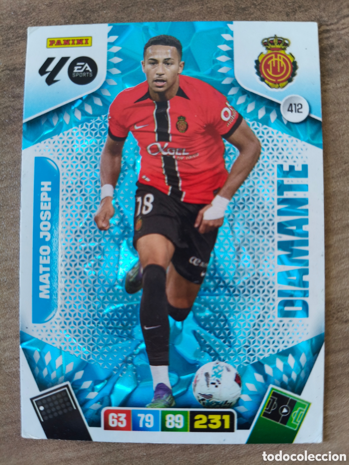 Cromos de F&uacute;tbol: Diamante Mateo Joseph 412 Osasuna Adrenalyn XL Liga 25 26