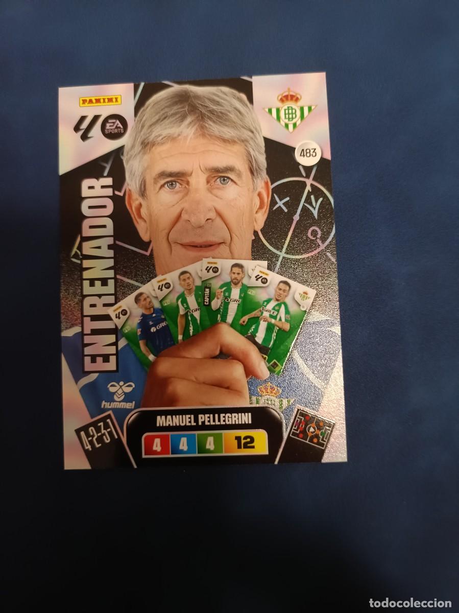 Cromos de Futebol: 483 Manuel Pellegrini entrenador Adrenalyn XL 25 26 Real Betis Balompi&eacute; panini 2025 2026