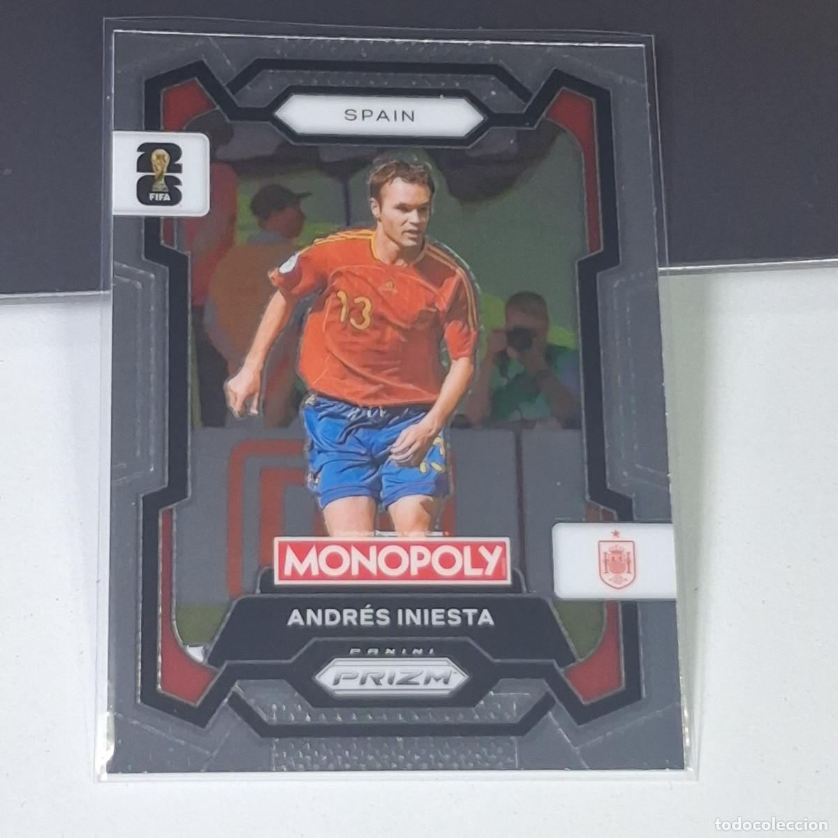 Cromos de F&uacute;tbol: B10 ANDRES INIESTA 43 ESPA&Ntilde;A SPAIN FIFA WORLD CUP 2026 PANINI PRIZM MONOPOLY COLECCI&Oacute;N MUNDIAL