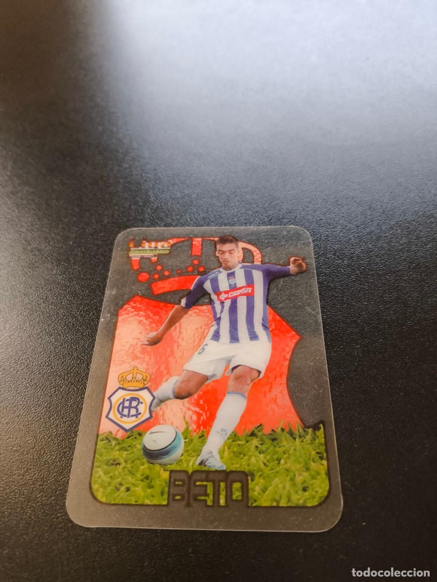 Cromos de F&uacute;tbol: 411 Beto RECREATIVO HUELVA ULTIMA HORA LIGA MUNDICROMO CRYSTALCARDS 2006 2007 06 07 NO PANINI ESTE