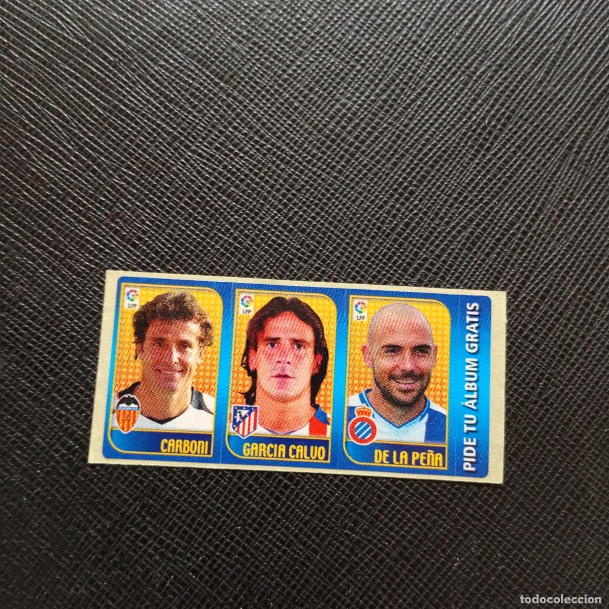 Cromos de F&uacute;tbol: CARBONI GARCIA CALVO DE LA PE&Ntilde;A CHICLE LIGA 2004 2005 CROMO 04 05 - SIN PEGAR - A101 PG55