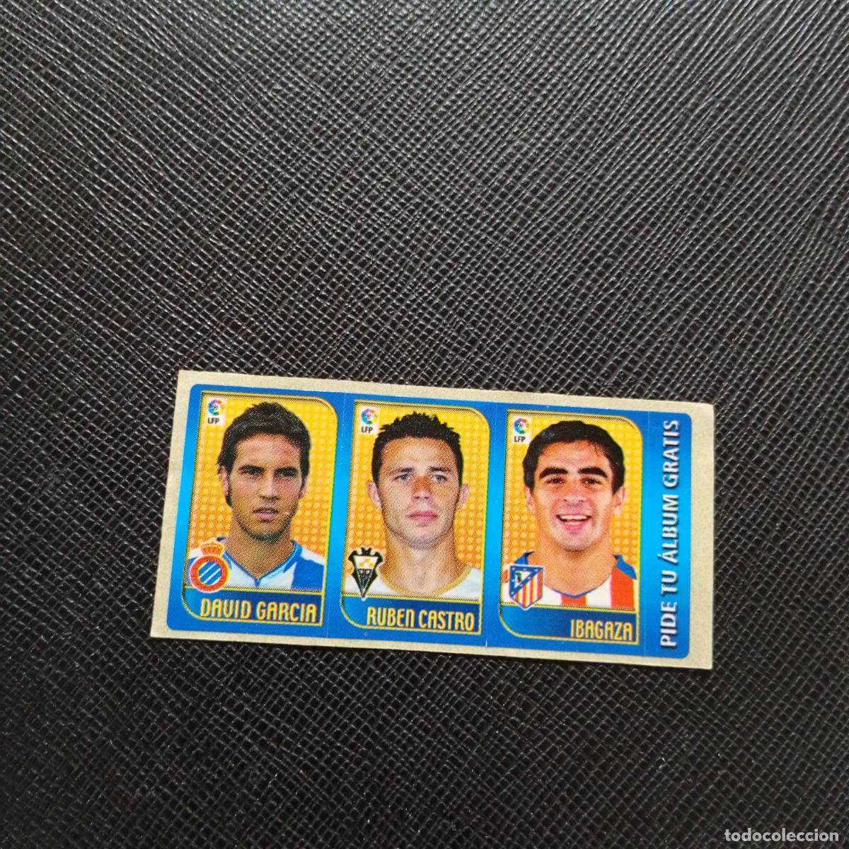 Cromos de F&uacute;tbol: DAVID GARCIA RUBEN CASTRO IBAGAZA CHICLE LIGA 2004 2005 CROMO 04 05 - SIN PEGAR - A101 PG55