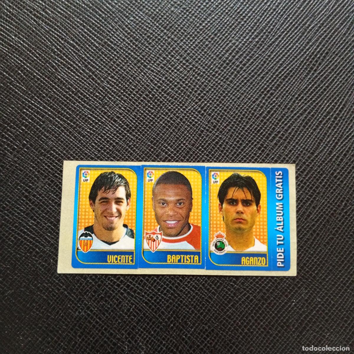 Cromos de F&uacute;tbol: VICENTE BAPTISTA AGANZO CHICLE LIGA 2004 2005 CROMO 04 05 - SIN PEGAR - A101 PG55