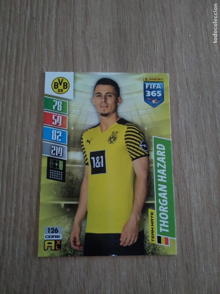 Cromos de F&uacute;tbol: 126 THORGAN HAZARD BORUSSIA DORTMUND CROMO FUTBOL PANINI ADRENALYN 21-22 FIFA 365 2021-2022