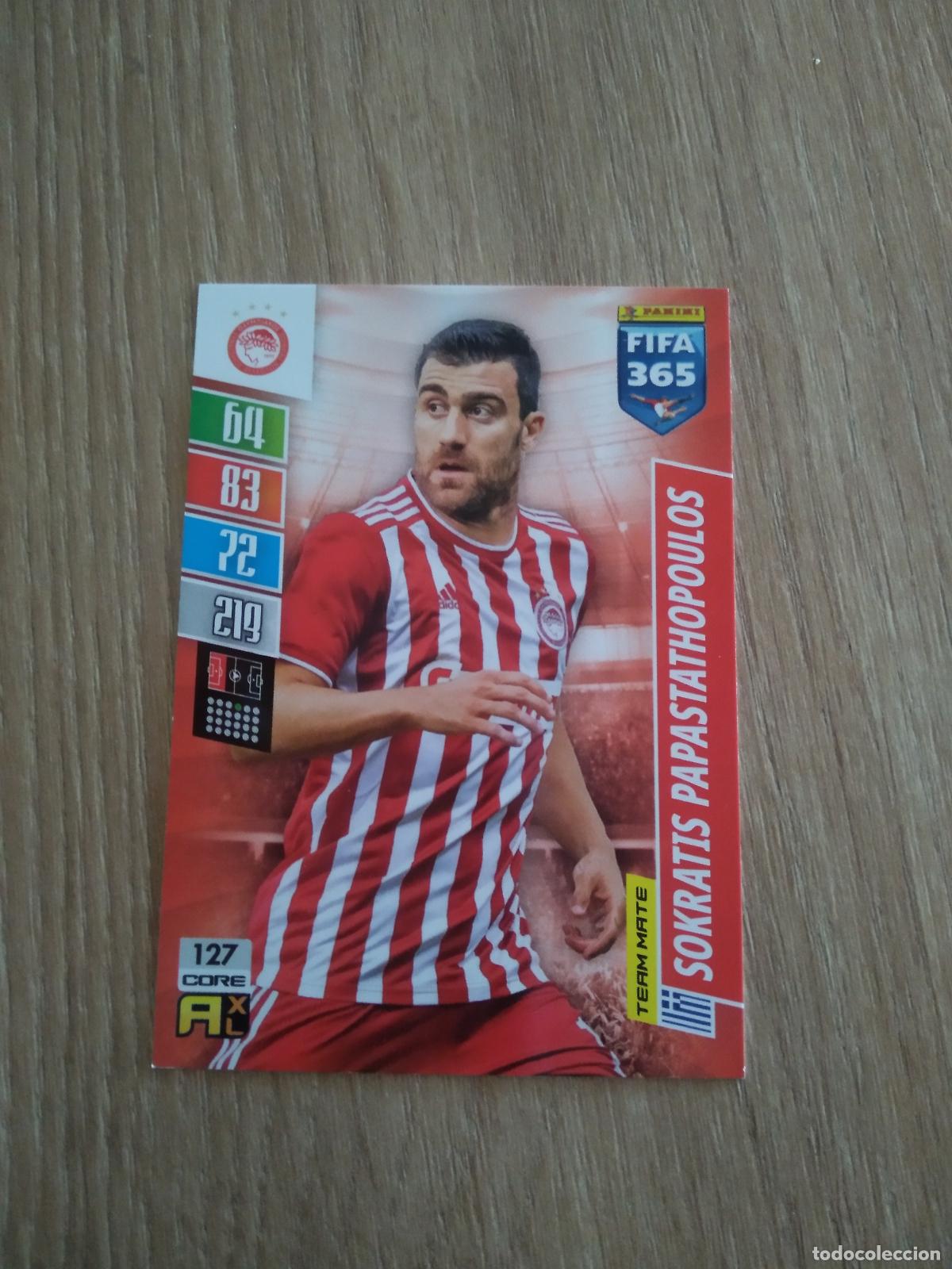 Cromos de F&uacute;tbol: 127 PAPASTATHOPOULOS OLYMPIACOS CROMO FUTBOL PANINI ADRENALYN 21-22 FIFA 365 2021-2022