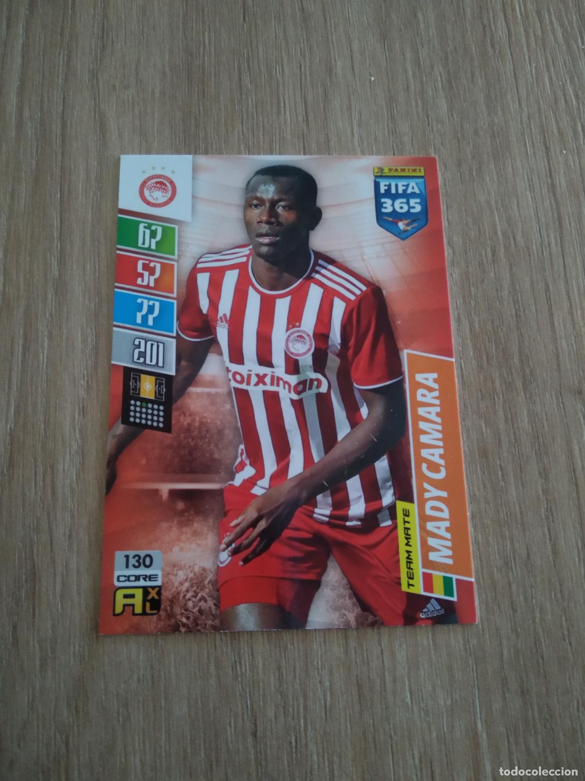 Cromos de F&uacute;tbol: 130 MADY CAMARA OLYMPIACOS CROMO FUTBOL PANINI ADRENALYN 21-22 FIFA 365 2021-2022