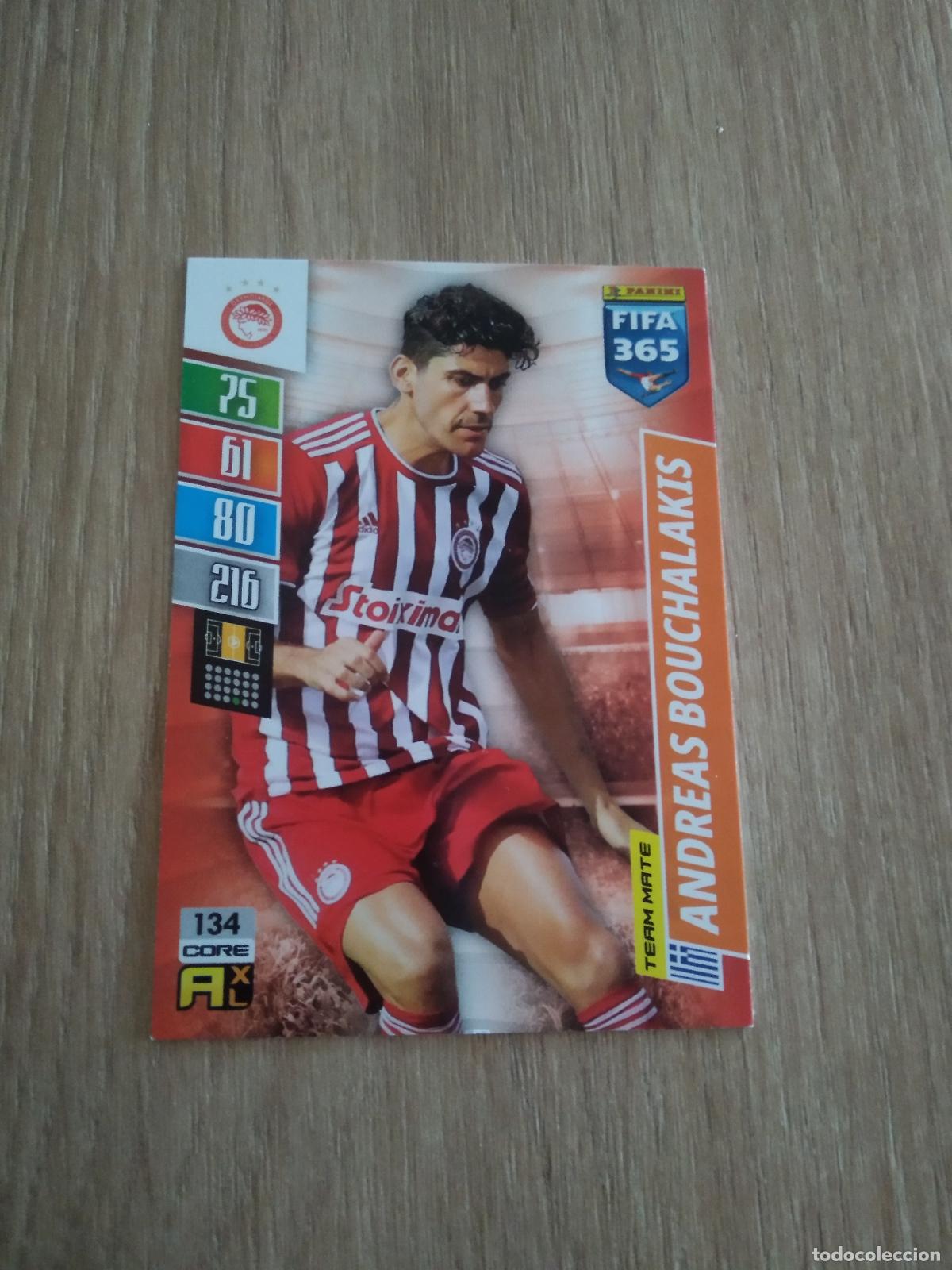 Cromos de F&uacute;tbol: 134 ANDREAS BOUCHALAKIS OLYMPIACOS CROMO FUTBOL PANINI ADRENALYN 21-22 FIFA 365 2021-2022