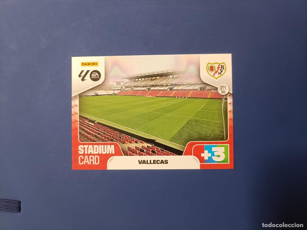 Cromos de F&uacute;tbol: 271 bis estadio de Vallecas card stadium Adrenalyn XL 25 26 Rayo Vallecano panini 2025 2026